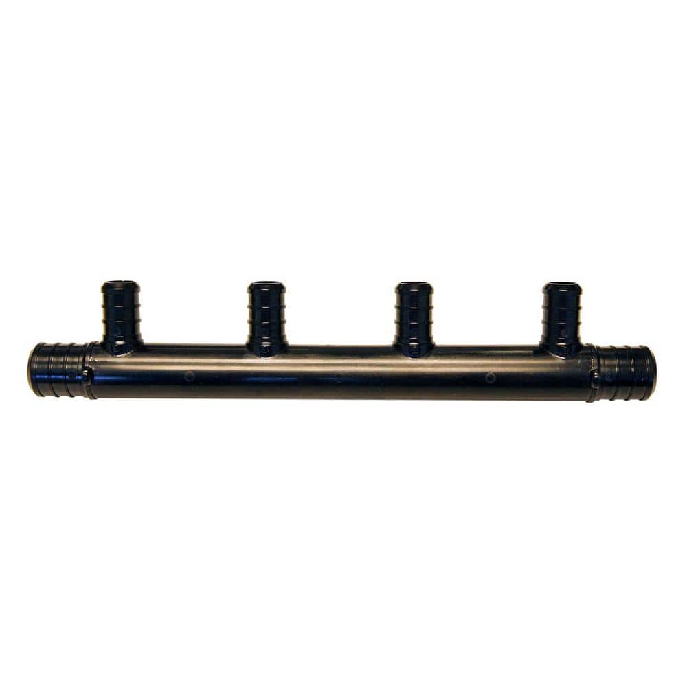 Apollo 3/4 in. x 1/2 in. PEX-B Barb Poly-Alloy 4 Port Open Manifold