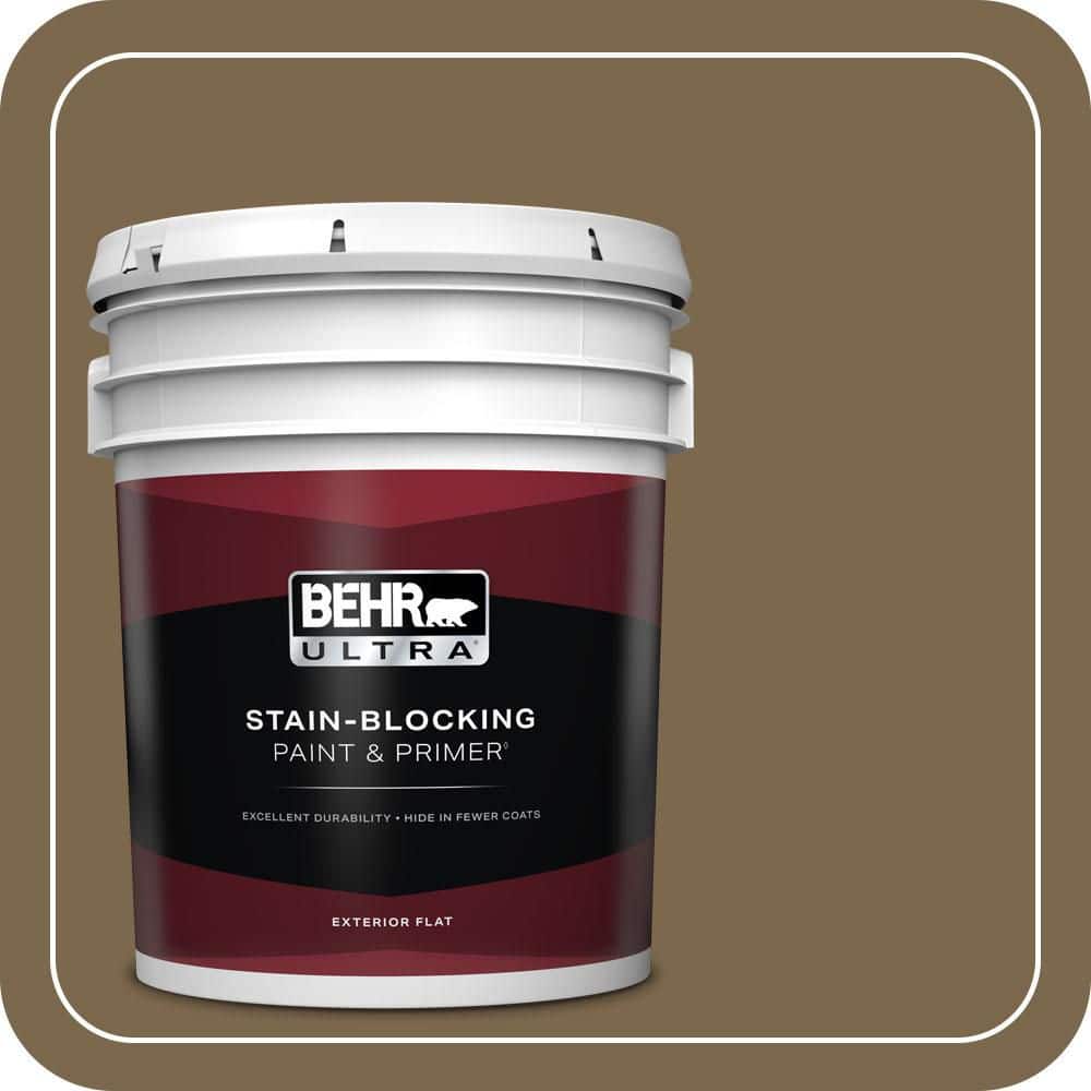 BEHR ULTRA 5 gal. #T14-6 Boho Flat Exterior Paint & Primer