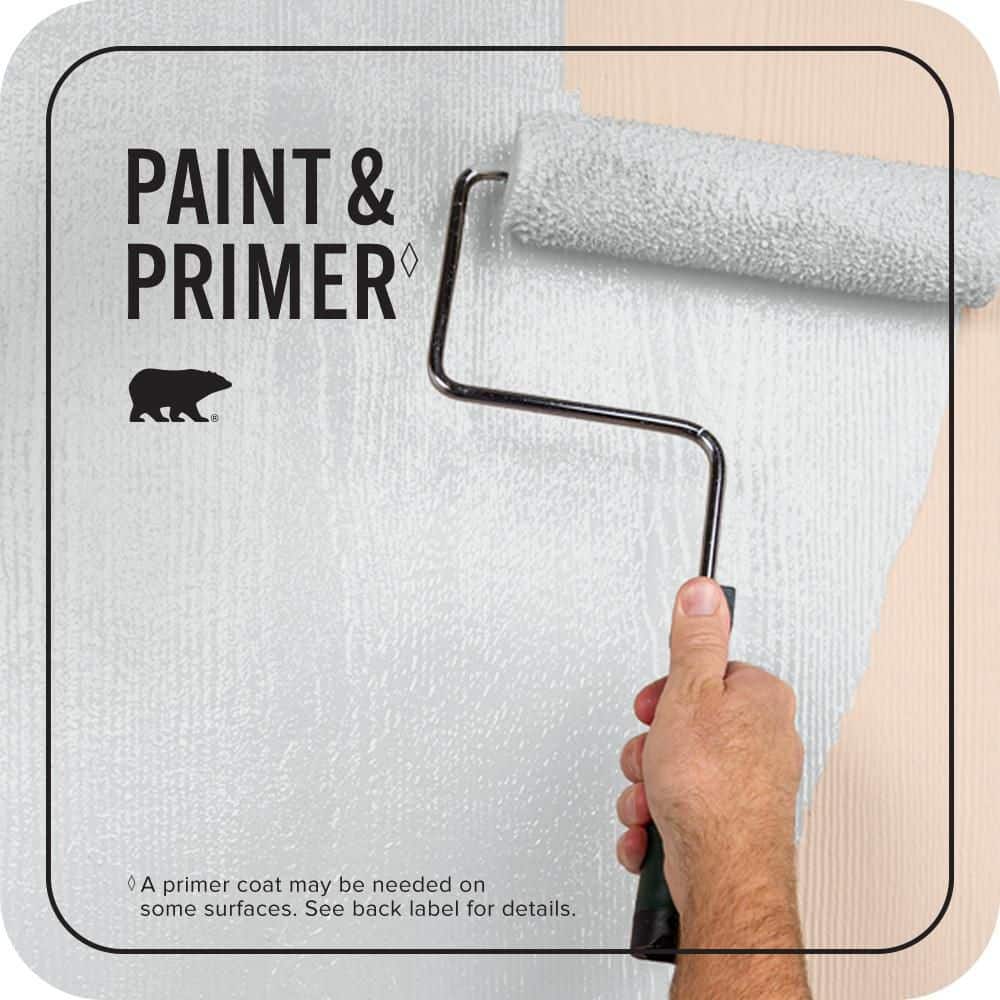 BEHR PREMIUM PLUS 1 qt. #PR-W10 Swirling Water Flat Exterior Paint & Primer (2)