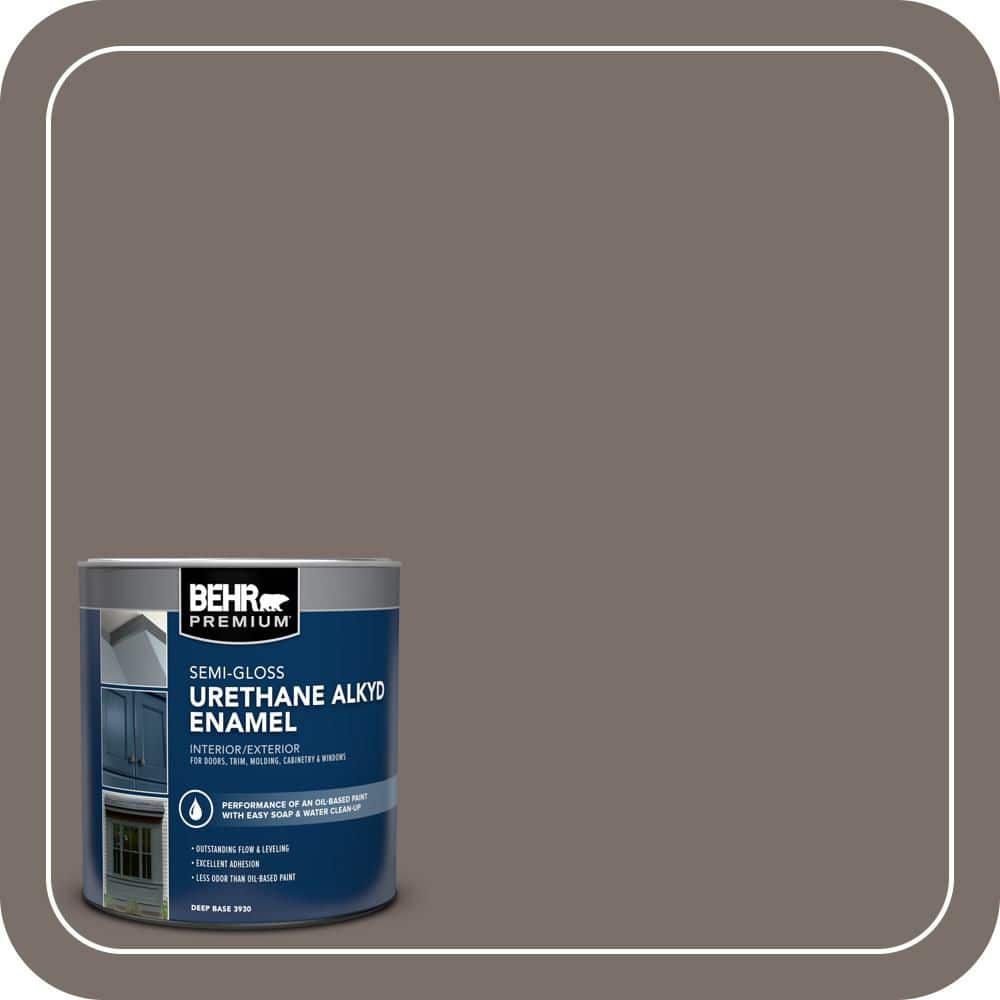 BEHR PREMIUM 1 qt. #N200-6 Kindling Semi-Gloss Enamel Urethane Alkyd Interior/Exterior Paint