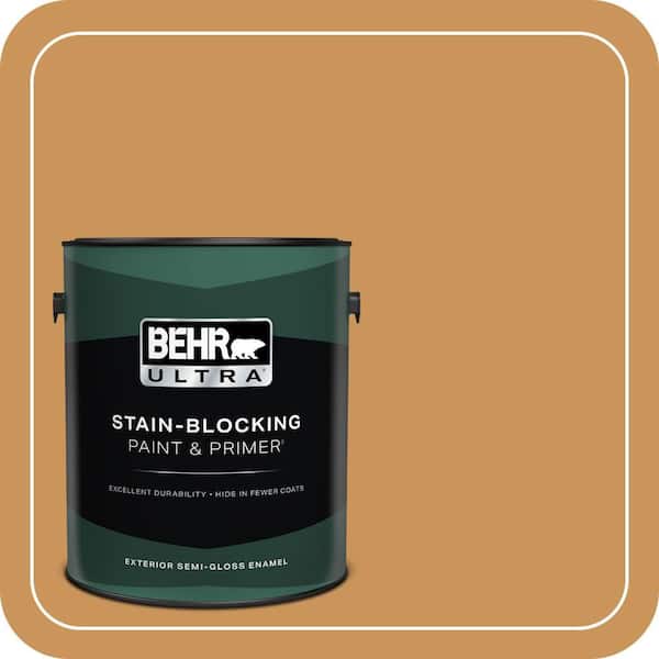 BEHR PREMIUM PLUS #M250-5 Burnt Pumpkin Enamel Low Odor & Primer (2)