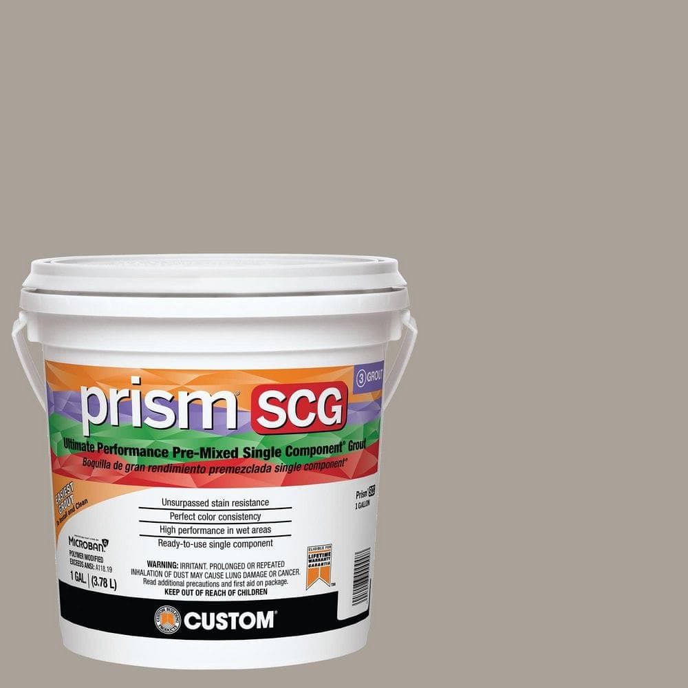 Custom Building Products Prism SCG #543 Driftwood 1 Gal. Ultimate Performance Pre-Mixed Single Component Grout