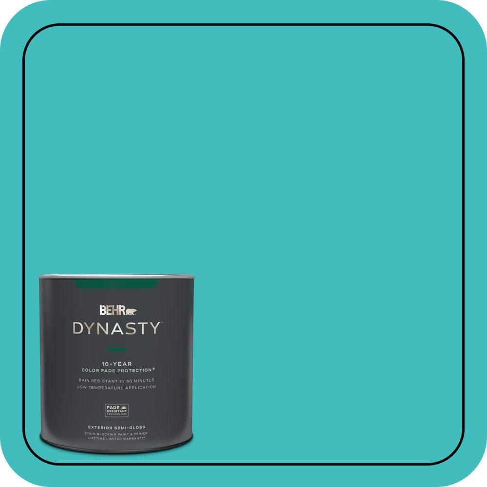 BEHR DYNASTY 1 qt. #P460-4 Lagoon Rock Semi-Gloss Enamel Exterior Stain-Blocking Paint & Primer