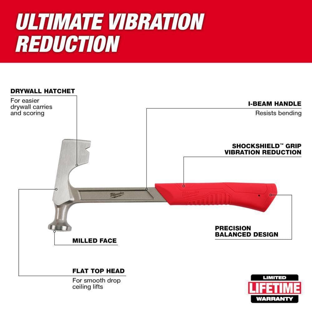 Milwaukee 15 oz. Dry wall Hammer with Demolition Screwdriver Set (2)