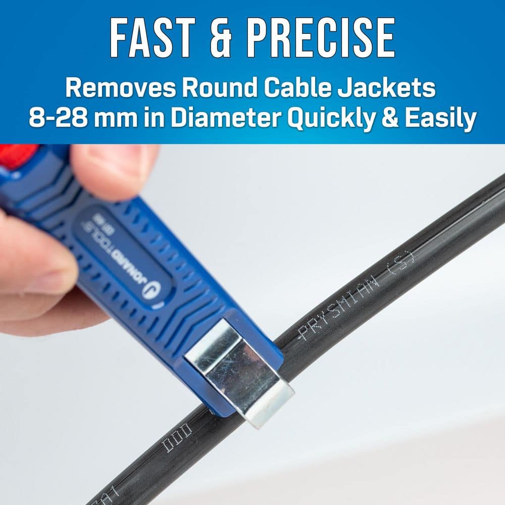 JONARD TOOLS Round Cable Strip & Ring Tool for Telephone, Network, and Electrical Cable, 8-28 mm (2)