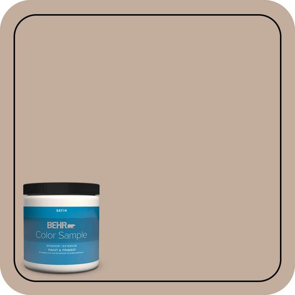 BEHR PREMIUM PLUS 8 oz. #PWL-87 Fall Mood Satin Enamel Interior/Exterior Paint & Primer Color Sample