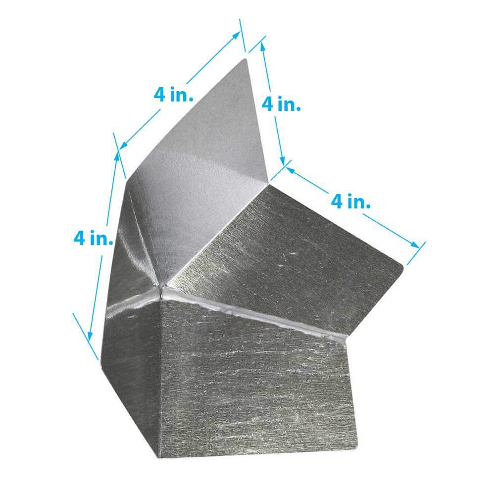 Gibraltar Building Products 4 in. x 4 in. x 8 in. Galvanized Steel Kickout Flashing (2)