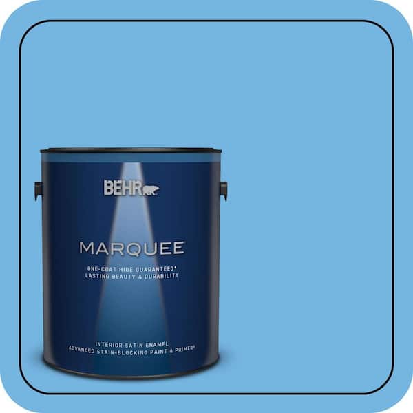 BEHR MARQUEE 1 gal. #P510-4 Electra Satin Enamel Interior Paint & Primer (2)
