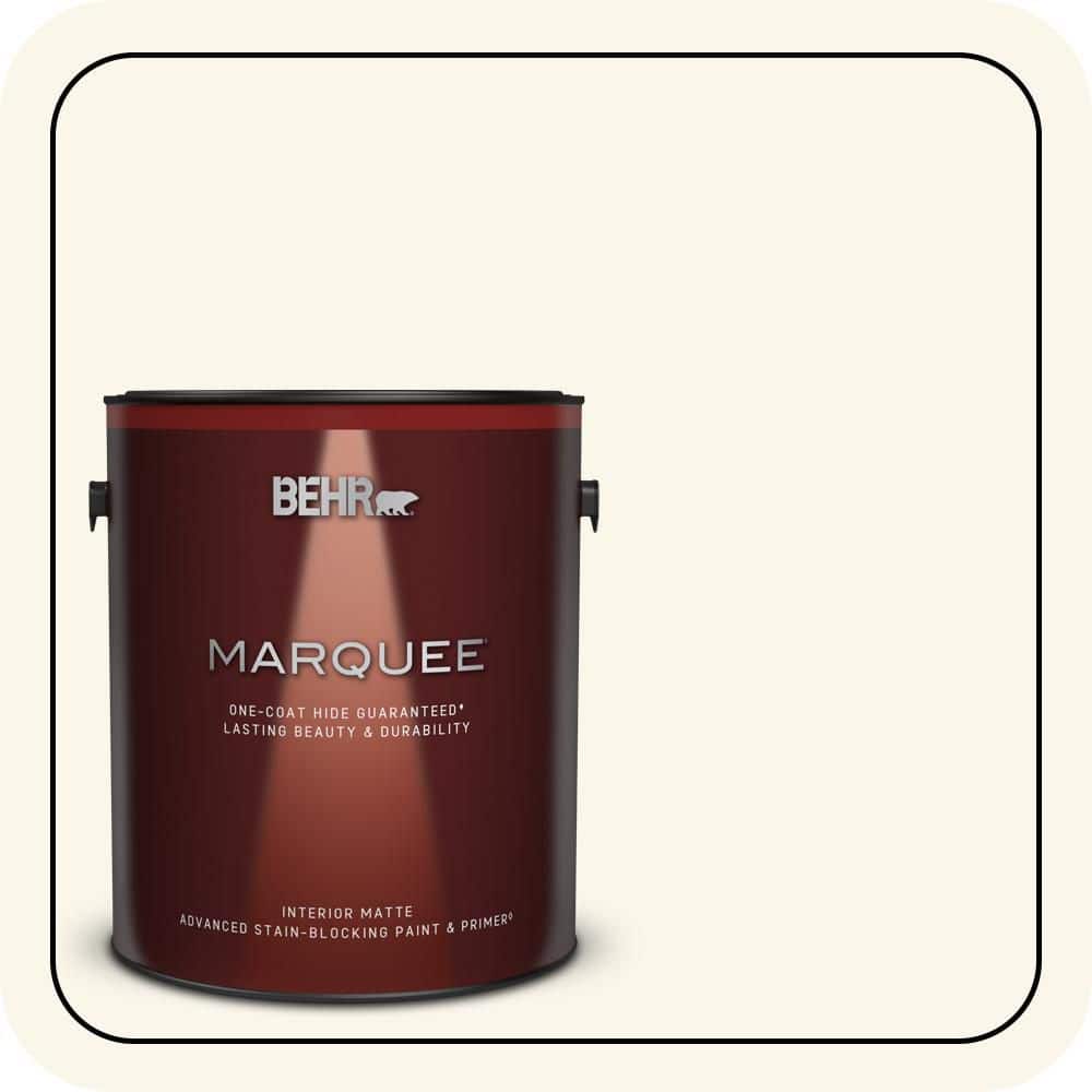 BEHR MARQUEE 1 gal. #PWN-30 Clear Moon Matte Interior Paint & Primer