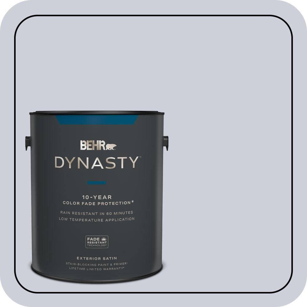 BEHR DYNASTY 1 gal. #620E-2 Naturally Calm Satin Enamel Exterior Stain-Blocking Paint & Primer