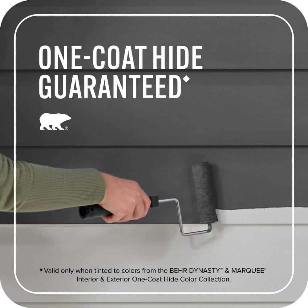 BEHR MARQUEE 1 gal. #S-H-790 Black Suede Semi-Gloss Enamel Exterior Paint & Primer (3)