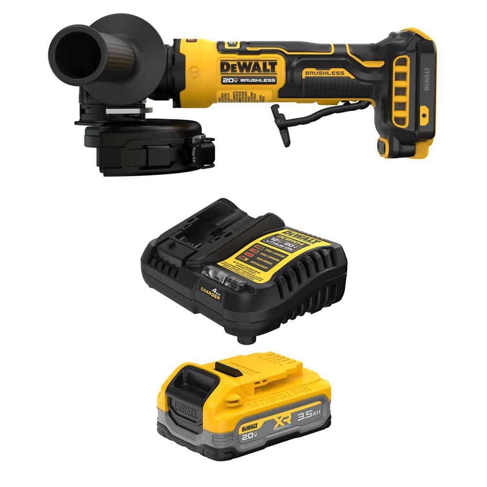 DEWALT ATOMIC 20V MAX Lithium-Ion Cordless 4-1/2 in. Angle Grinder with 20V MAX XR 3.5 Ah Battery and Charger (1)