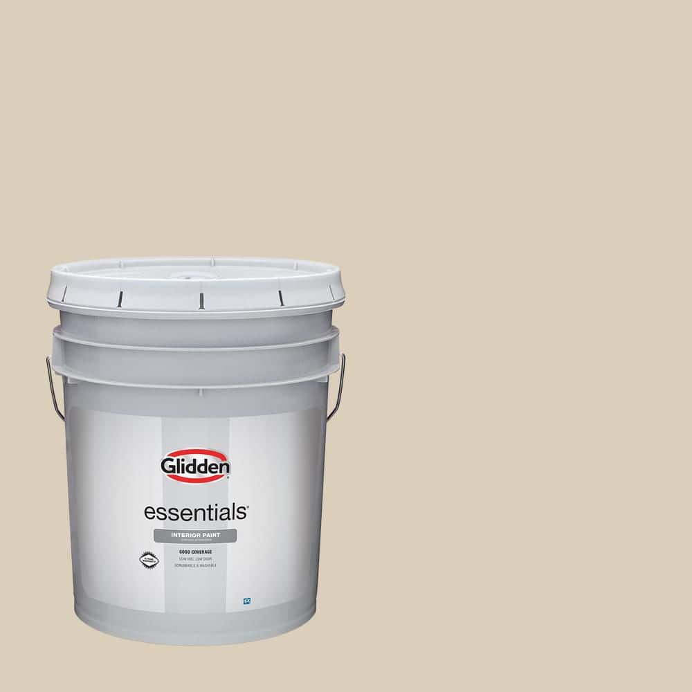 Glidden Essentials 5 gal. PPG1097-3 Toasted Almond Eggshell Interior Paint