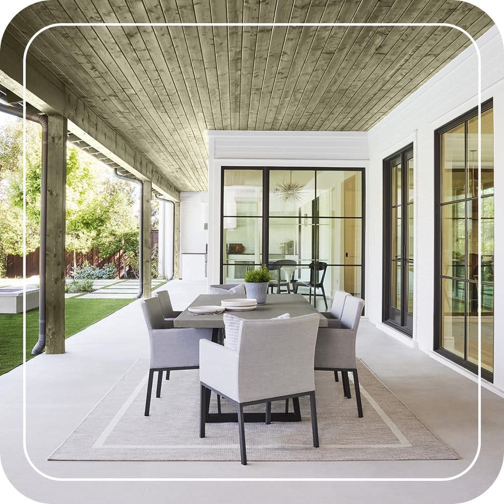 BEHR PREMIUM 1 gal. #ST-151 Sage Semi-Transparent Waterproofing Exterior Wood Stain and Sealer (3)