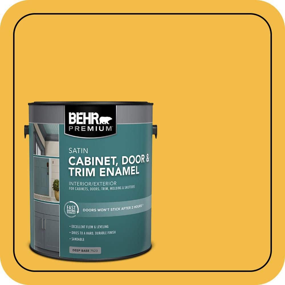BEHR PREMIUM 1 gal. #P280-6 Bling Bling Satin Enamel Interior/Exterior Cabinet, Door & Trim Paint