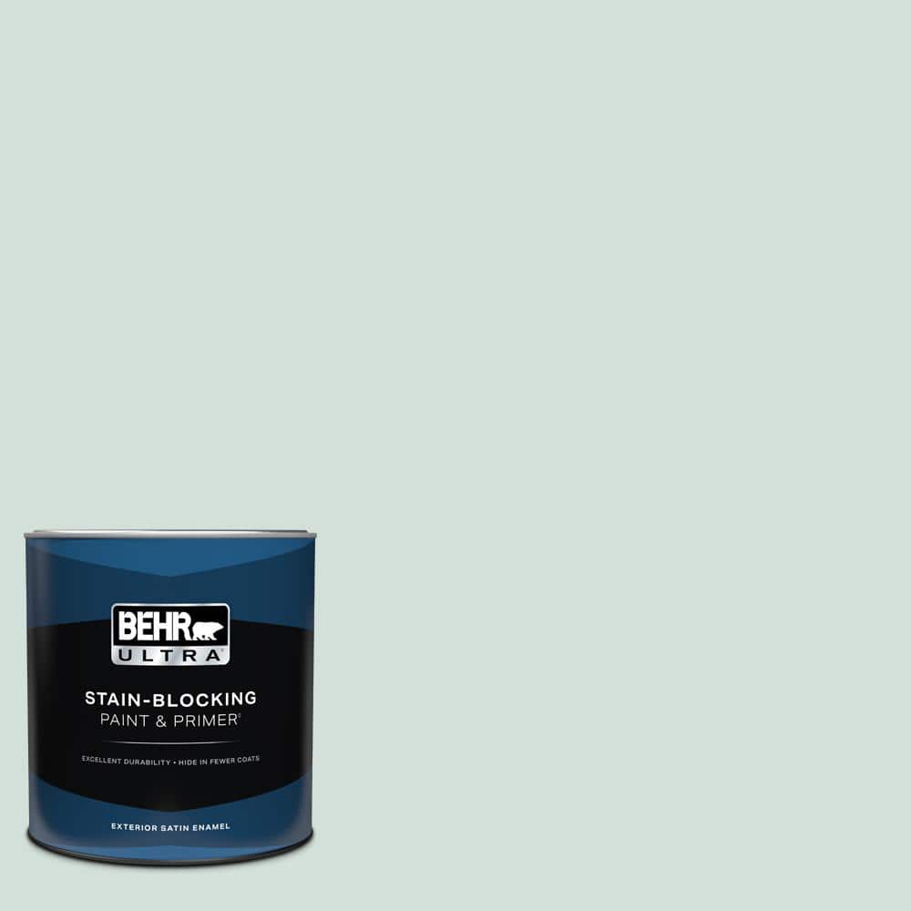 BEHR ULTRA 1 qt. #S430-1A Reflecting Moment Satin Enamel Exterior Paint and Primer (1)