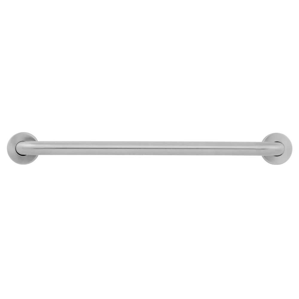 Glacier Bay 24 in. L x 3.1 in. ADA Compliant Grab Bar in Brushed Stainless Steel (4)