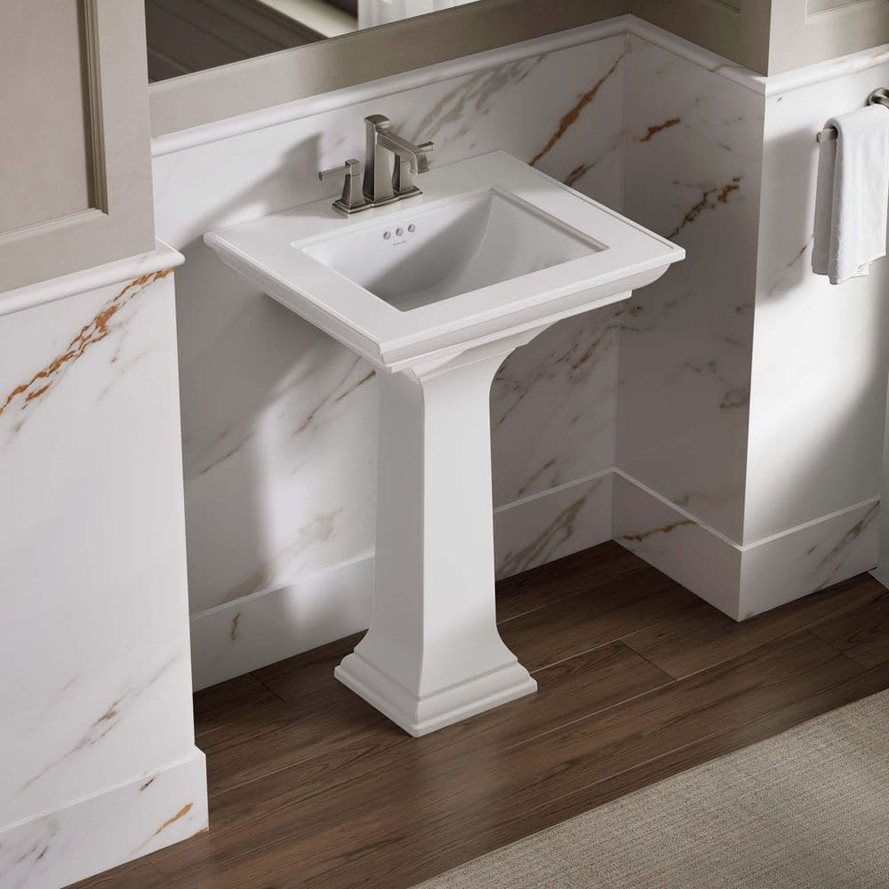 KOHLER Memoirs 24.5 in. x 20.5 in. Console Sink in White Fireclay (1)