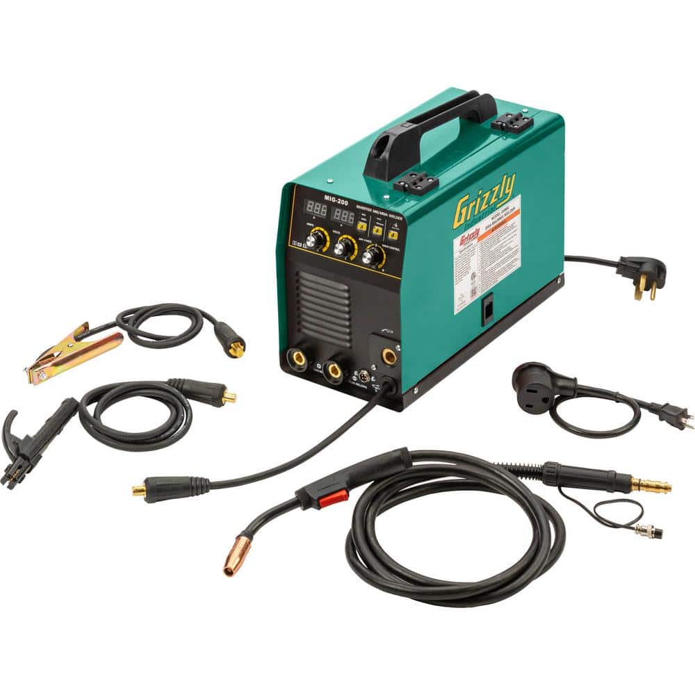 Grizzly Industrial 200 Amp Input power: 120V/230V MIG Welder (2)