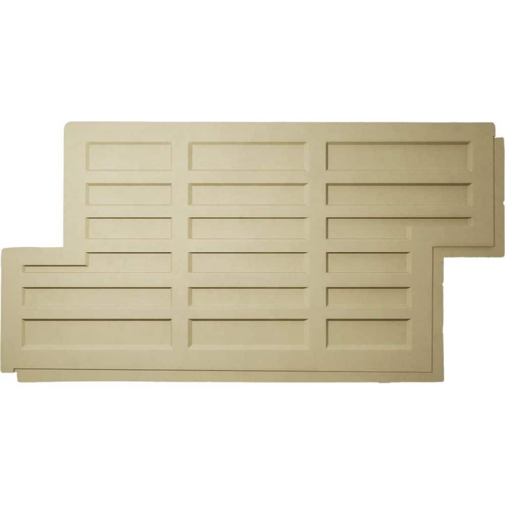 Ekena Millwork EverStone Regal Faux Stone Panel, 47 3/4"W x 24 3/4"H x 1 3/4"D, Charcoal Color (2)