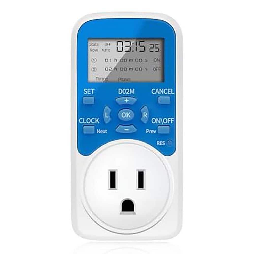 Ahfiwaso 30A Amp 110V 220V 1440 min. Chronologic Programmable Smart Timer Outdoor Socket Converter Minimum Setting (1)