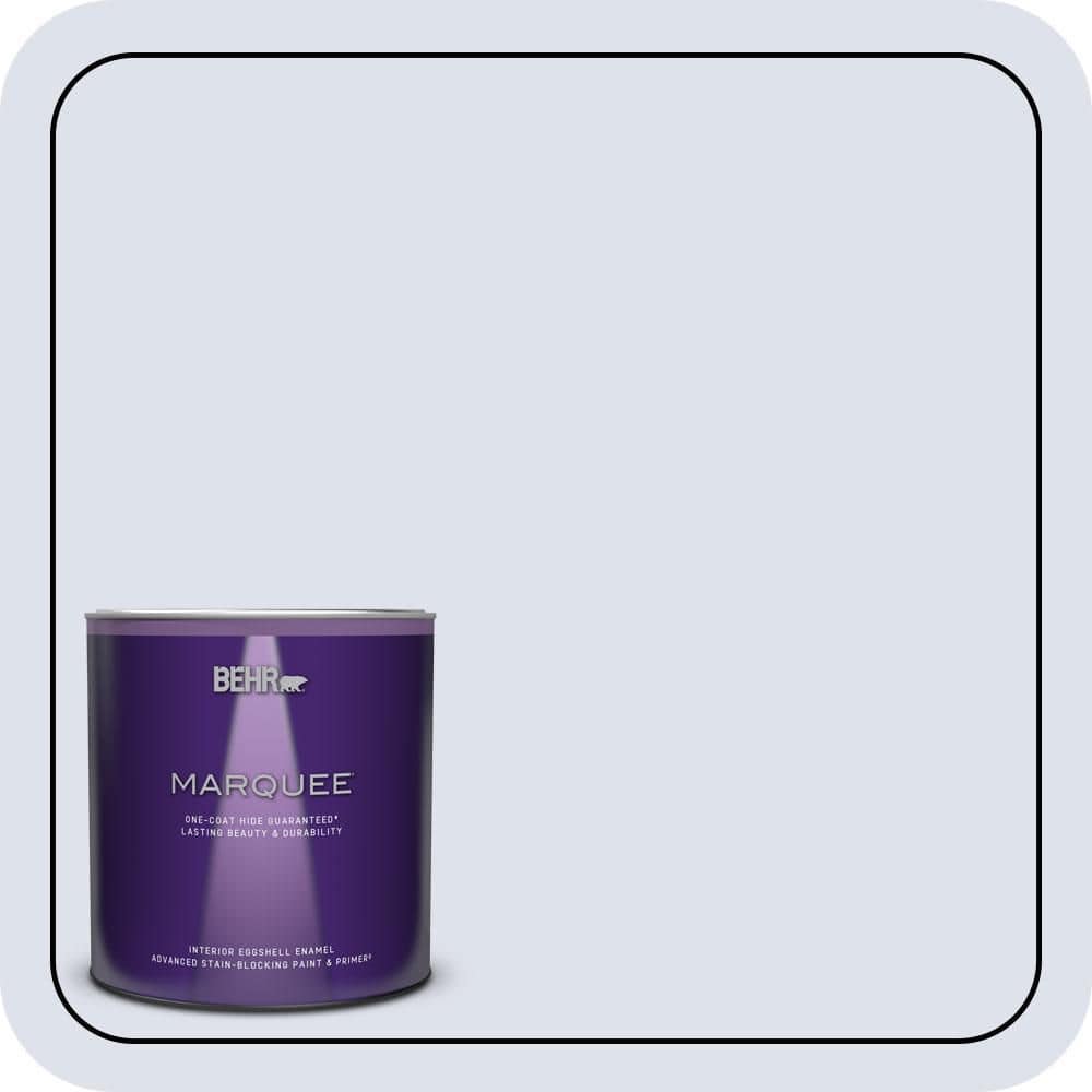 BEHR MARQUEE 1 qt. #600A-1 December Dawn Eggshell Enamel Interior Paint & Primer