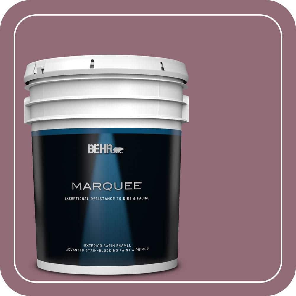 BEHR MARQUEE 5 gal. #S120-6 Full Glass Satin Enamel Exterior Paint & Primer