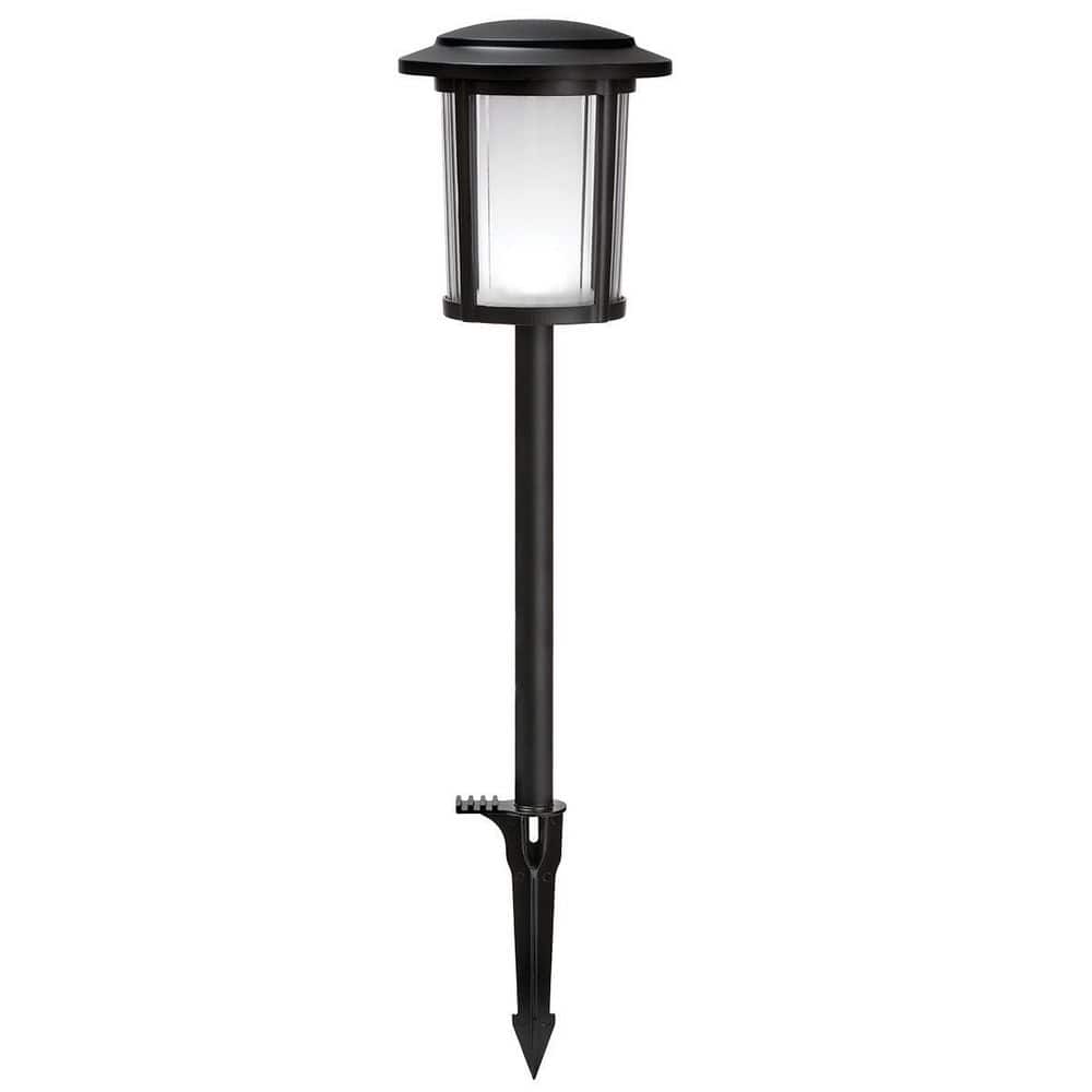 Hampton Bay Dothan 35 Lumen Low Voltage Matte Black Integrated LED Weather Resistant Outdoor Landscape Path Light (3)