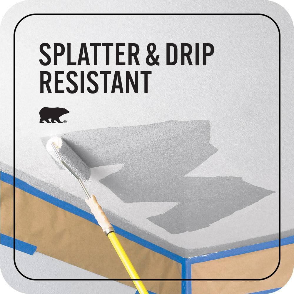 BEHR PREMIUM PLUS 5 gal. #N530-3 High Speed Access Ceiling Flat Interior Paint & Primer (4)