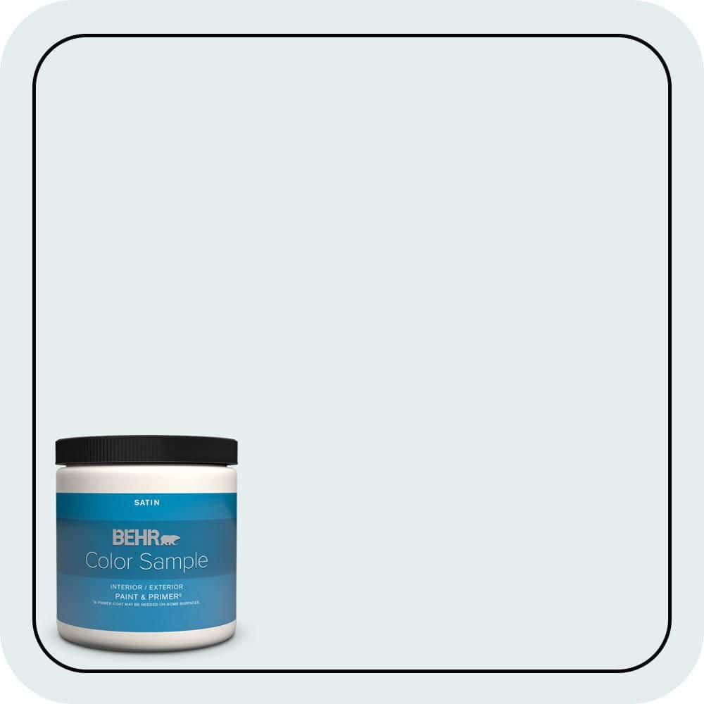 BEHR PREMIUM PLUS 8 oz. #550E-1 Breaker Satin Enamel Interior/Exterior Paint & Primer Color Sample