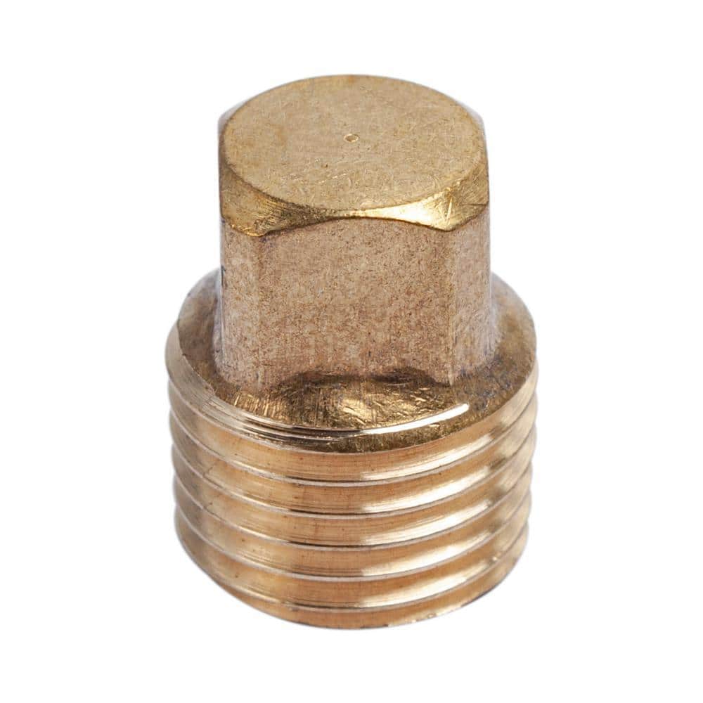 LTWFITTING 1/4 in. MIP Brass Pipe Square Head Plug Fitting (1)