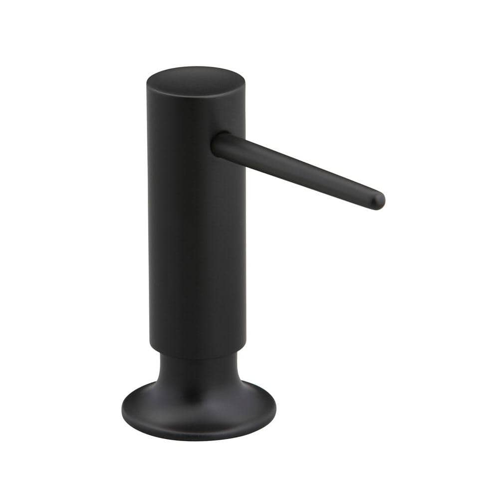 KOHLER Contemporary Design Soap/Lotion Dispenser in Matte Black