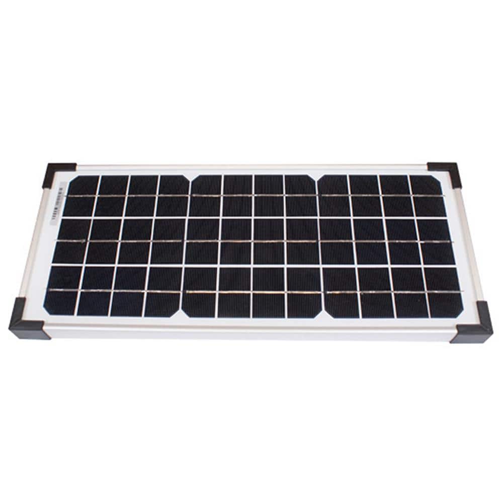 GHOST CONTROLS 10-Watt Premium Monocrystalline Solar Panel Kit for Automatic Gate Openers (2)