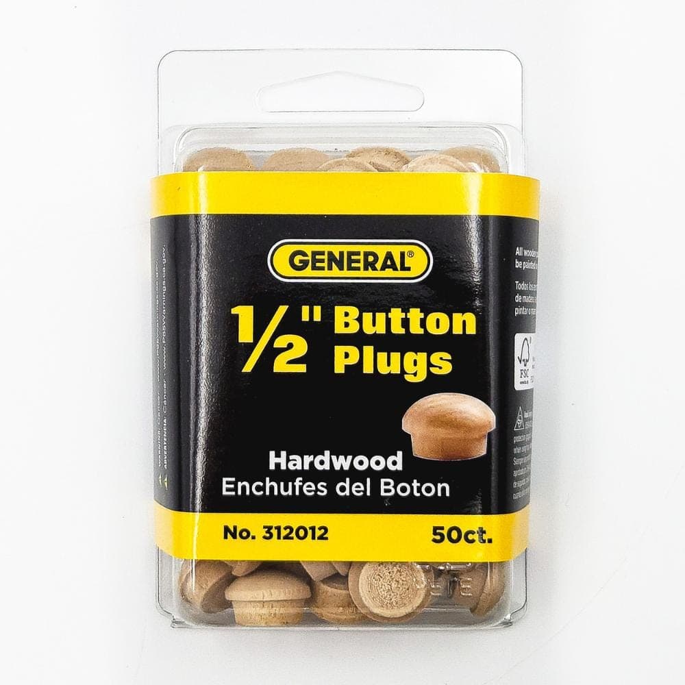 General Tools 1/2 in. Button Plugs (3)