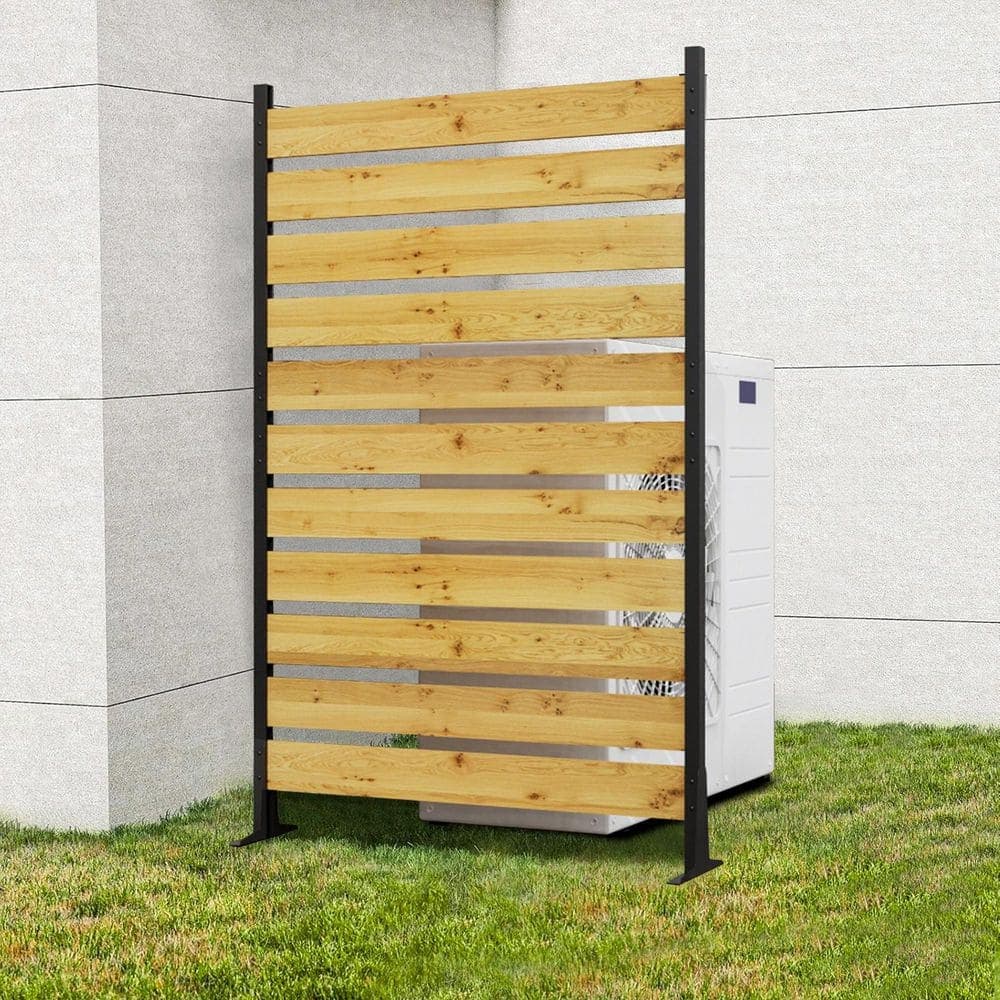 Lycvki 3. 2ft. x 6 ft. Yellow Wood Privacy Fence Screen Outdoor Privacy Walls (1Panel) (2)
