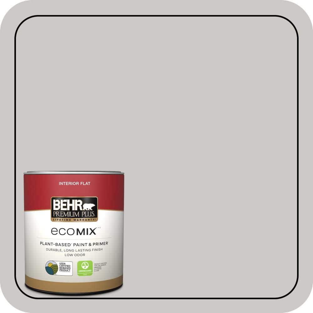BEHR PREMIUM PLUS #PPU26-09 Graycloth Enamel EcoMix Plant-Based & Primer (1)
