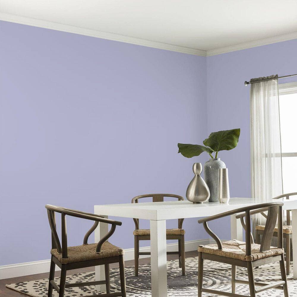 Glidden Ultra-Hide 1 Gal. PPG1170-4 Spring Lilac Eggshell Interior Paint (4)