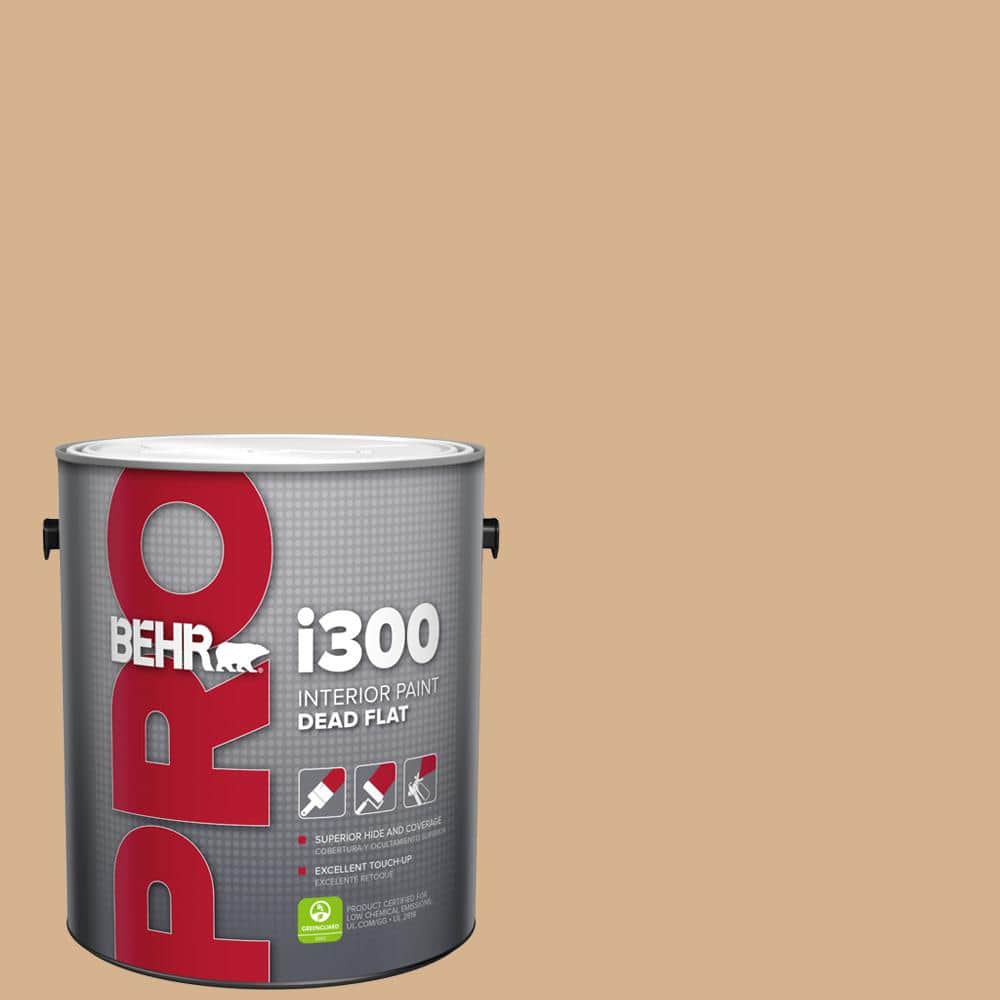 BEHR PRO 1 gal. #HDC-NT-04 Creme De Caramel Dead Flat Interior Paint