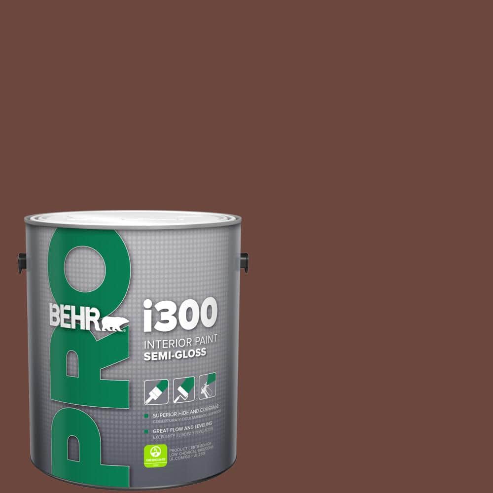 BEHR PRO 1 gal. #ECC-42-3 Deep Cherrywood Semi-Gloss Interior Paint