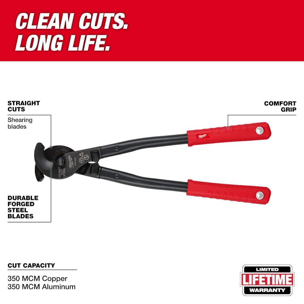 Milwaukee Bolt Cutter with 5/16 in. Maximum Cut Capacity with 17 in. Utility Cable Cutter (2-Piece) (4)
