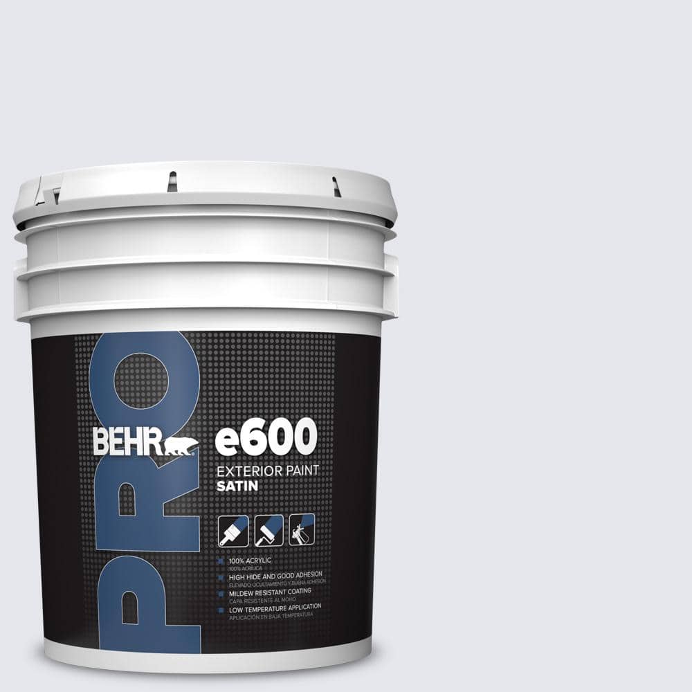BEHR PRO 5 gal. #630E-1 Dreamy Cloud Satin Exterior Paint