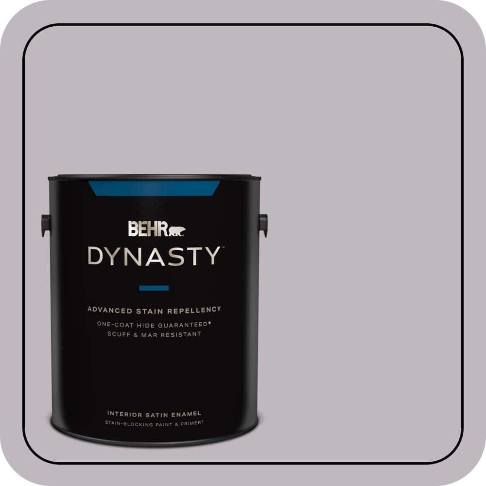 BEHR DYNASTY 1 gal. #N570-2 Standing Ovation Satin Enamel Interior Stain-Blocking Paint and Primer