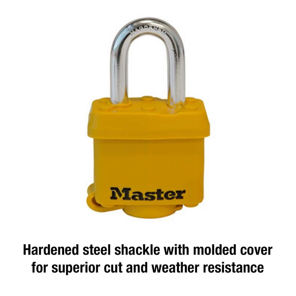 Master Lock Outdoor Padlock with Key, 1-3/4 in. Wide (4)