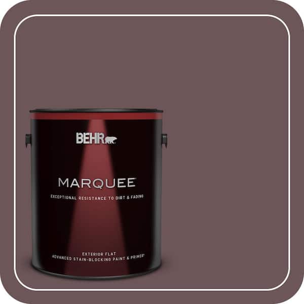 BEHR MARQUEE 1 gal. #N120-7 Grand Plum Flat Exterior Paint & Primer (2)