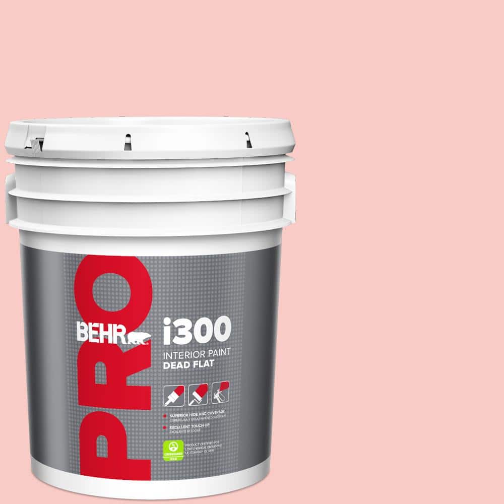 BEHR PRO 5 gal. #160C-2 Flush Pink Dead Flat Interior Paint