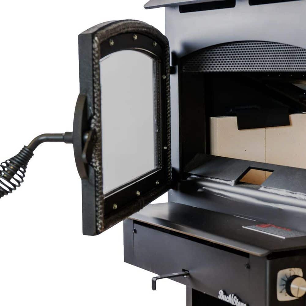 BUCK STOVE 21 Wood Burning Heating 1800 sq. ft. Stove or Insert-Blower Installed-Optional Legs, Pedestal or Insert Kit -18 in. Logs (3)