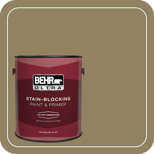 BEHR ULTRA 1 gal. #PPU8-02 Gingko Tree Extra Durable Flat Interior Paint & Primer (2)