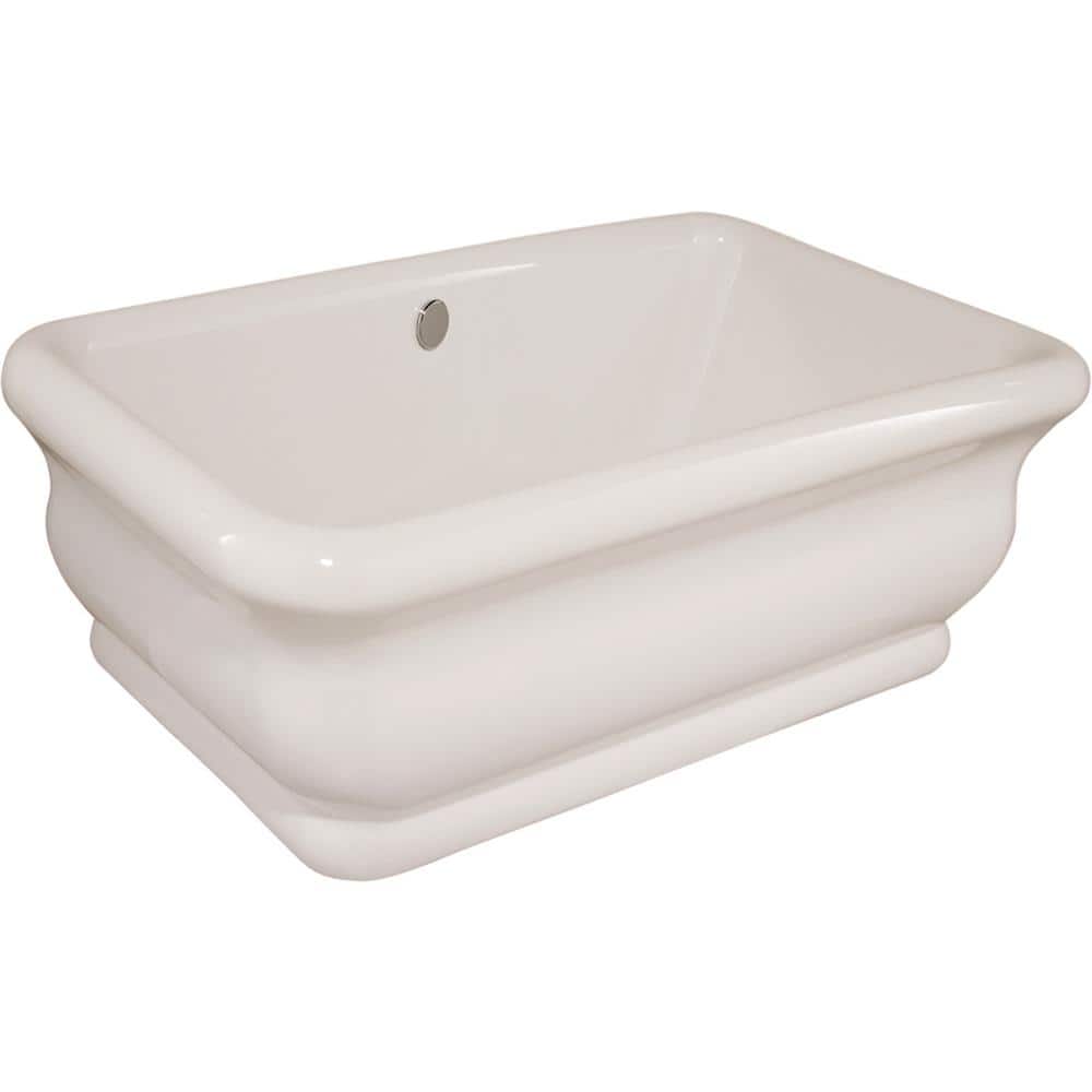Hydro Systems Michelangelo 70 in. Acrylic Flatbottom Non-Whirlpool Bathtub in White (1)