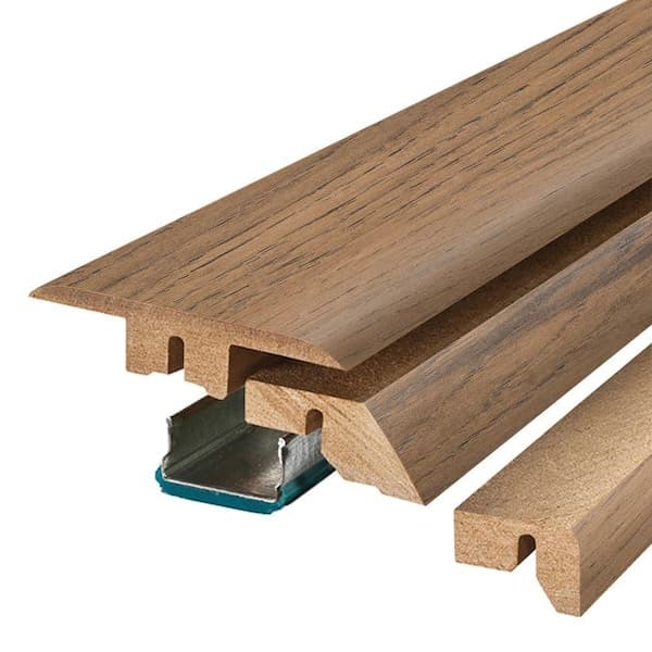 PERFORMANCE ACCESSORIES Fawn Pore 0.75 in. T x 2.37 in. W x 78.7 in. L Textured Wood Look Laminate Moulding/Trim 4-in-1 Molding