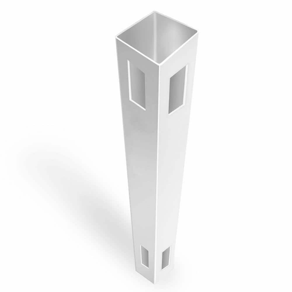 Barrette Outdoor Living 5 in. x 5 in. x 8-1/2 ft. White Vinyl Fence Corner Post (1)